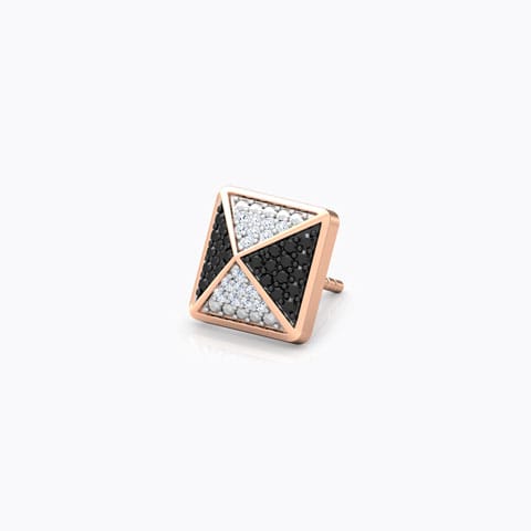 Nathan Gemstone Ear Stud for Men Diamond,Gemstone Earrings 18 Karat Rose Gold Nathan Gemstone Ear Stud for Men