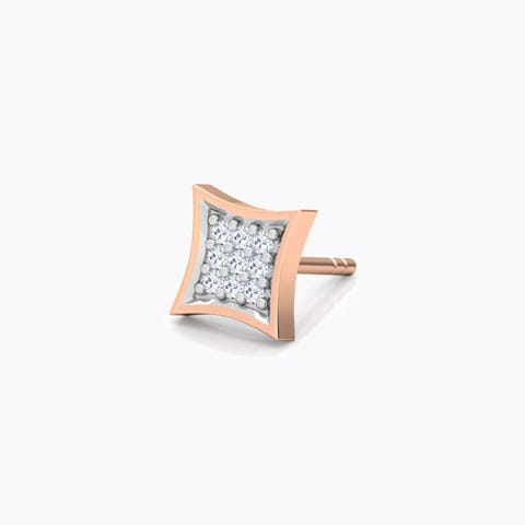 Mason Diamond Ear Stud for Men Diamond Earrings 18 Karat Rose Gold Mason Diamond Ear Stud for Men