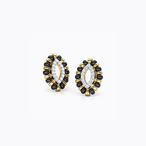 Kanika Diamond Stud Earrings Diamond Earrings 18 Karat Yellow Gold Kanika Diamond Stud Earrings