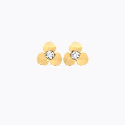 Alina Bloom Diamond Stud Earrings Diamond Earrings 14 Karat Yellow Gold Alina Bloom Diamond Stud Earrings