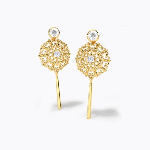 Idalia Diamond Drop Earrings Diamond,Gemstone Earrings 18 Karat Yellow Gold Idalia Diamond Drop Earrings
