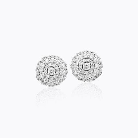 Aadya Glorious Diamond Stud Earrings Diamond Earrings 18 Karat Yellow Gold Aadya Glorious Diamond Stud Earrings