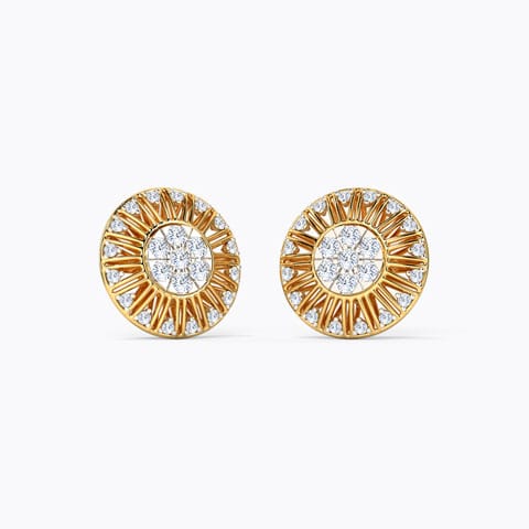 Livia Detachable Diamond Stud Earrings Diamond Earrings 14 Karat Yellow Gold Livia Detachable Diamond Stud Earrings