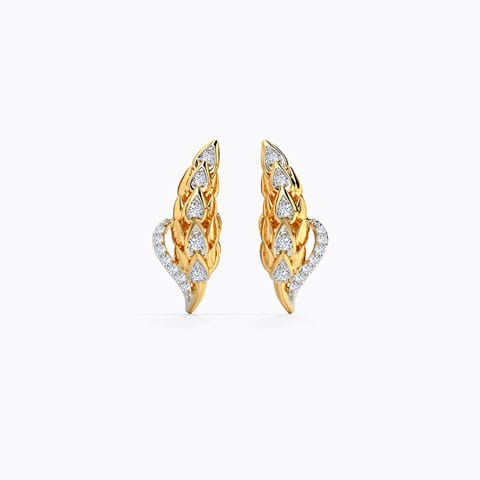 Golden Hour Diamond Stud Earrings Diamond Earrings 18 Karat Yellow Gold Golden Hour Diamond Stud Earrings