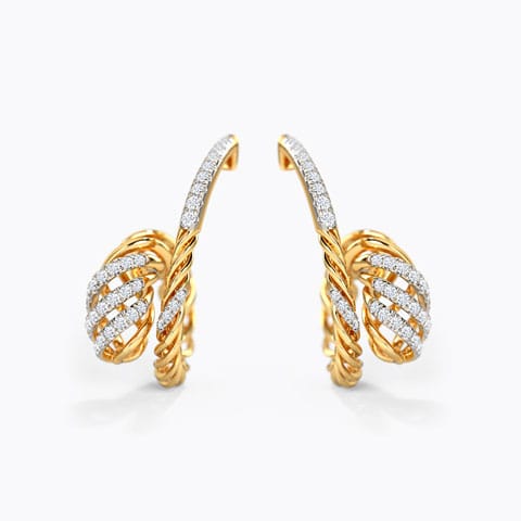 Riva Diamond Drop Earrings Diamond Earrings 14 Karat Yellow Gold Riva Diamond Drop Earrings