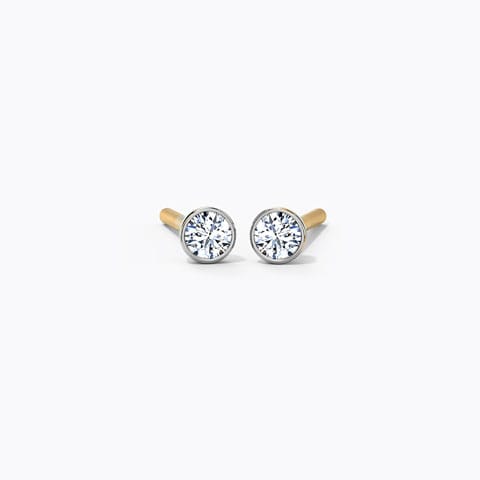 Anaya Mini Kids' Diamond Earrings Diamond Earrings 14 Karat Yellow Gold Anaya Mini Kids' Diamond Earrings