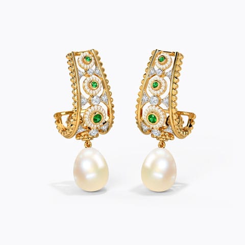 Yasiman Diamond Drop Earrings Diamond,Gemstone Earrings 14 Karat Yellow Gold Yasiman Diamond Drop Earrings
