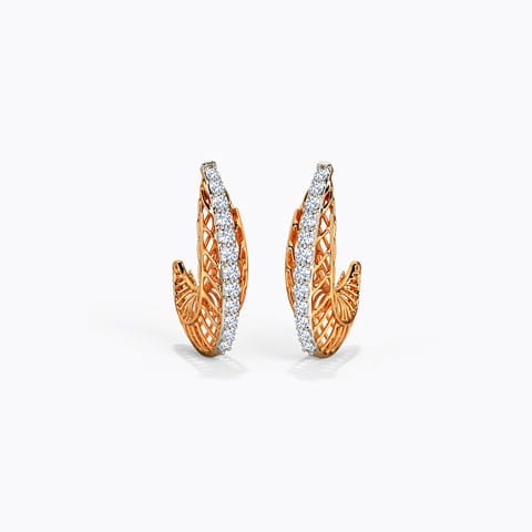 Zubeida Diamond Earrings Diamond Earrings 14 Karat Rose Gold Zubeida Diamond Earrings