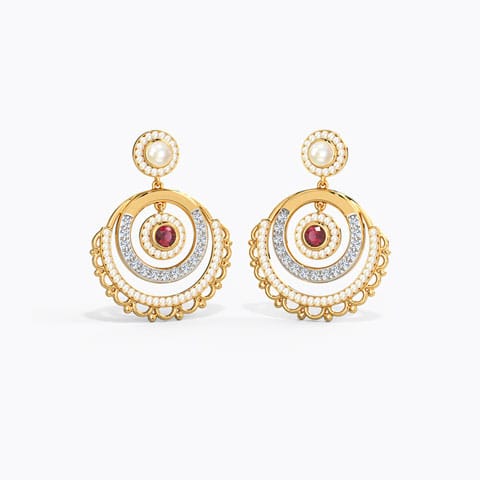 Debanjana Diamond Drop Earrings Diamond,Gemstone Earrings 14 Karat Yellow Gold Debanjana Diamond Drop Earrings
