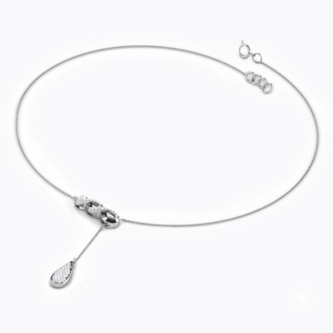 Melody Lariat Diamond Necklace Diamond Necklaces 18 Karat White Gold Melody Lariat Diamond Necklace