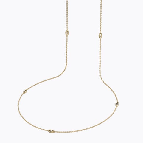 Marquis Fine Line Diamond Necklace Diamond Necklaces 18 Karat Yellow Gold Marquis Fine Line Diamond Necklace