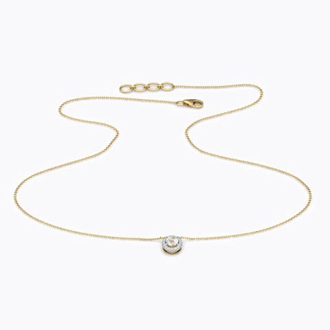 Aleeza Bloom Gemstone Necklace Diamond,Gemstone Necklaces 18 Karat Yellow Gold Aleeza Bloom Gemstone Necklace