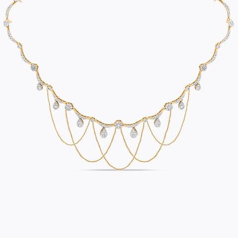 Ashley Marvellous Diamond Necklace Diamond Necklaces 18 Karat Yellow Gold Ashley Marvellous Diamond Necklace