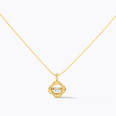 Marie Heartbeat Diamond Necklace Diamond Necklaces 14 Karat Yellow Gold Marie Heartbeat Diamond Necklace