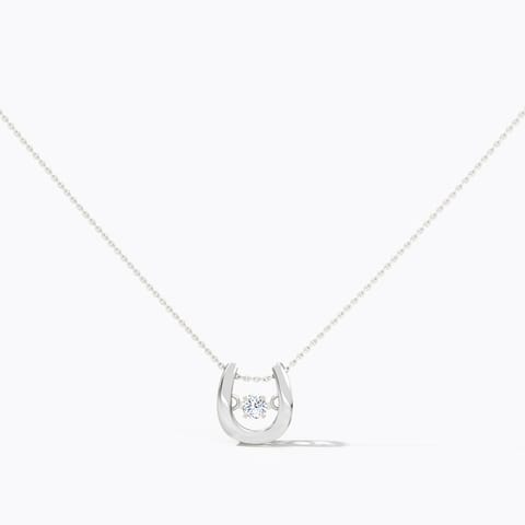 Irene Heartbeat Diamond Necklace Diamond Necklaces 14 Karat White Gold Irene Heartbeat Diamond Necklace
