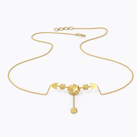 Bouquet Diamond Chain Necklace Diamond Necklaces 18 Karat Yellow Gold Bouquet Diamond Chain Necklace