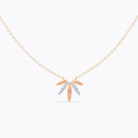 Jules Diamond Necklace Diamond Necklaces 14 Karat Rose Gold Jules Diamond Necklace