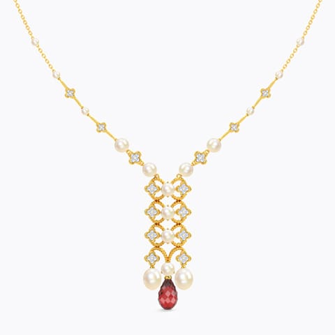 Christina Gemstone Necklace Diamond,Gemstone Necklaces 18 Karat Yellow Gold Christina Gemstone Necklace