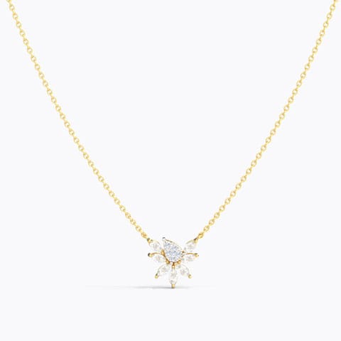 Verve Sparkle Gemstone Necklace Diamond,Gemstone Necklaces 14 Karat Yellow Gold Verve Sparkle Gemstone Necklace