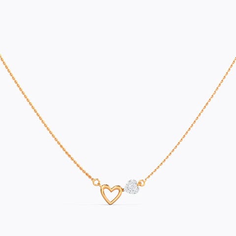 Lots of Love Diamond Necklace Diamond Necklaces 14 Karat Rose Gold Lots of Love Diamond Necklace