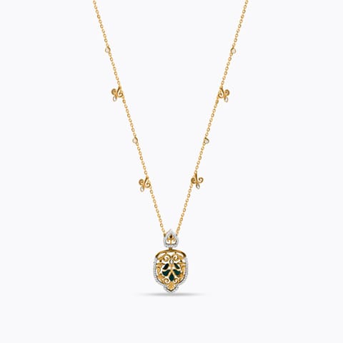 Caroline Adorn Diamond Necklace Diamond Necklaces 18 Karat Yellow Gold Caroline Adorn Diamond Necklace