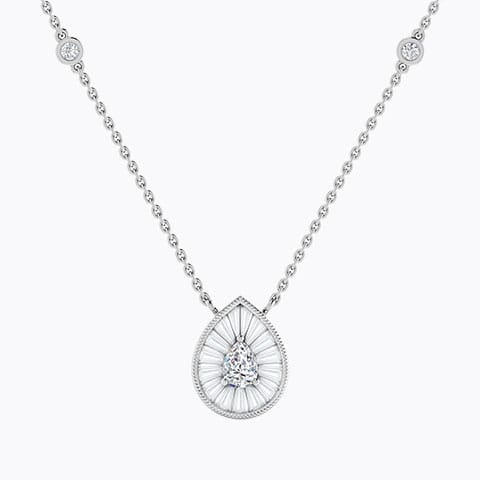 Seeded with Confidence Diamond Necklace Diamond Necklaces 18 Karat White Gold Seeded with Confidence Diamond Necklace