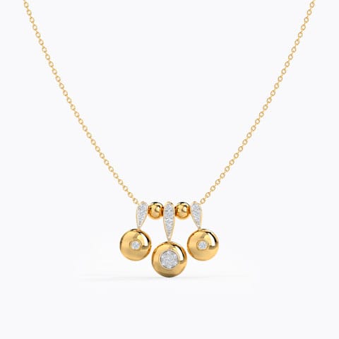 Dance All Night Diamond Necklace Diamond Necklaces 14 Karat Yellow Gold Dance All Night Diamond Necklace