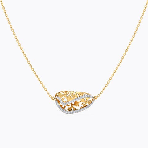 Nyssa Ornate Diamond Necklace Diamond Necklaces 14 Karat Yellow Gold Nyssa Ornate Diamond Necklace