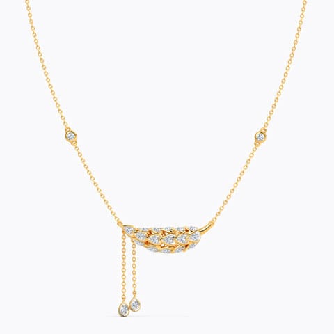 Serene Diamond Necklace Diamond Necklaces 18 Karat Yellow Gold Serene Diamond Necklace