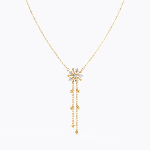 Ellema Diamond Necklace Diamond Necklaces 14 Karat Yellow Gold Ellema Diamond Necklace