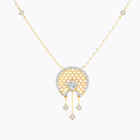 Regina Splendour Gemstone Necklace Diamond,Gemstone Necklaces 14 Karat Yellow Gold Regina Splendour Gemstone Necklace