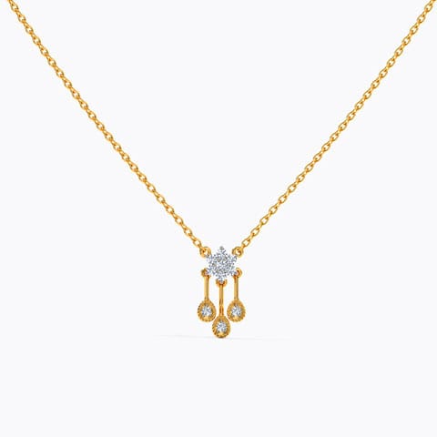 Estrena Dazzling Diamond Necklace Diamond Necklaces 14 Karat Yellow Gold Estrena Dazzling Diamond Necklace