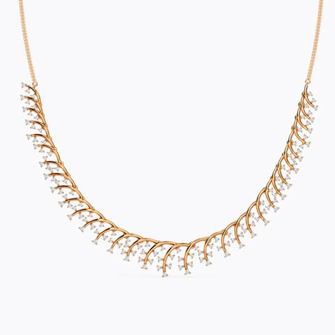 Bahaar Diamond Necklace Diamond Necklaces 14 Karat Rose Gold Bahaar Diamond Necklace
