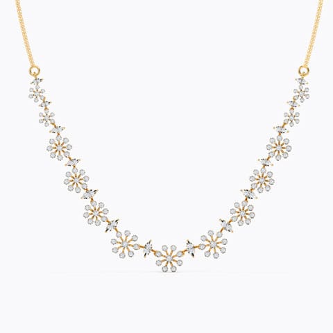 Arina Diamond Necklace Diamond Necklaces 14 Karat Yellow Gold Arina Diamond Necklace