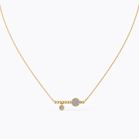 Ruella Diamond Necklace Diamond Necklaces 14 Karat Yellow Gold Ruella Diamond Necklace