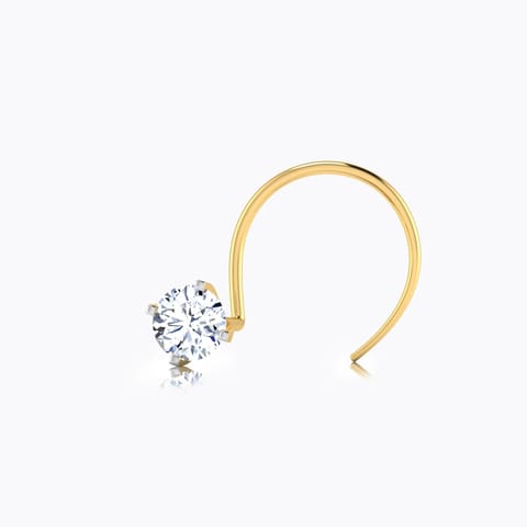 Ishya Diamond Nose Pin Diamond Nose pin 18 Karat Yellow Gold Ishya Diamond Nose Pin