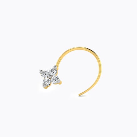 Primrose Diamond Nose Pin Diamond Nose pin 18 Karat Yellow Gold Primrose Diamond Nose Pin