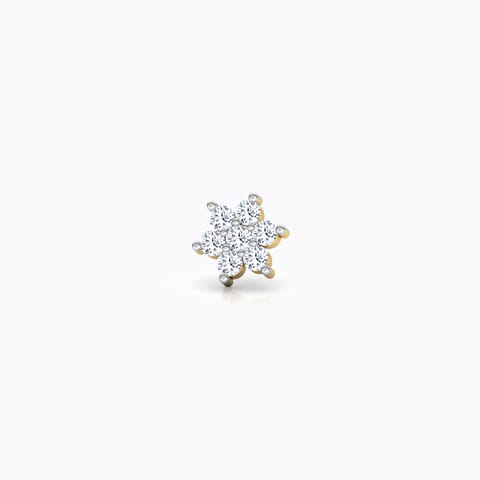 Gracia Diamond Nose Pin Diamond Nose pin 18 Karat Yellow Gold Gracia Diamond Nose Pin