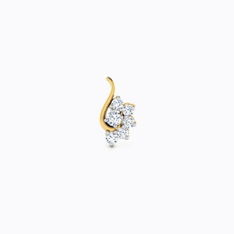 Kalini Gild Diamond Nose Pin Diamond Nose pin 18 Karat Yellow Gold Kalini Gild Diamond Nose Pin
