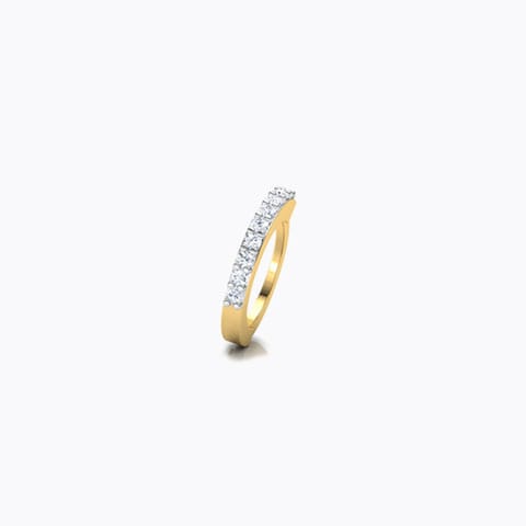 Lekha Diamond Nose Ring Diamond Nose pin 18 Karat Yellow Gold Lekha Diamond Nose Ring
