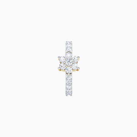 Kalindi Diamond Nose Ring Diamond Nose pin 18 Karat Yellow Gold Kalindi Diamond Nose Ring