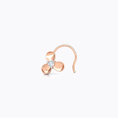 Kritu Floret Diamond Nose Pin Diamond Nose pin 18 Karat Rose Gold Kritu Floret Diamond Nose Pin