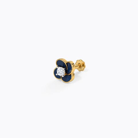 Saira Detachable Diamond Nose Pin Diamond Nose pin 14 Karat Yellow Gold Saira Detachable Diamond Nose Pin