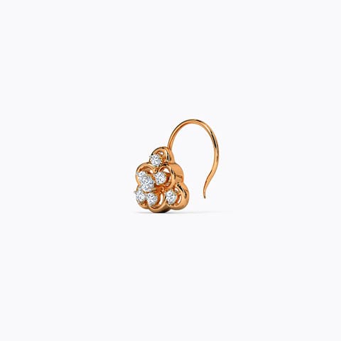 Claire Sparkle Diamond Nose Pin Diamond Nose pin 14 Karat Rose Gold Claire Sparkle Diamond Nose Pin