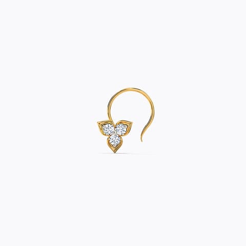Kate Glow Diamond Nose Pin Diamond Nose pin 14 Karat Yellow Gold Kate Glow Diamond Nose Pin