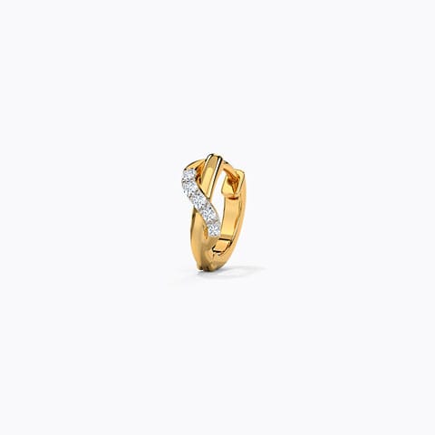 Ashley Radiant Diamond Nose Pin Diamond Nose pin 14 Karat Yellow Gold Ashley Radiant Diamond Nose Pin