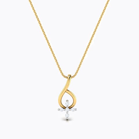 Forever Floral Diamond Pendant Diamond Pendants 18 Karat Yellow Gold Forever Floral Diamond Pendant