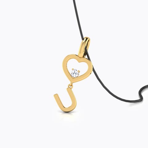 Token of Love Diamond pendant Diamond Pendants 18 Karat Yellow Gold Token of Love Diamond pendant