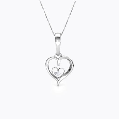 Aroha Gold Diamond Pendant Diamond Pendants 14 Karat White Gold Aroha Gold Diamond Pendant