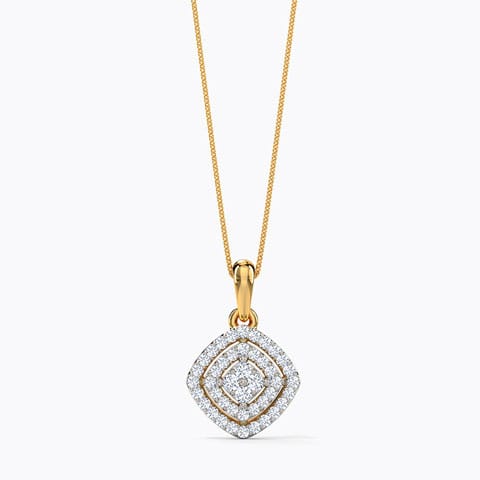 Urbane Diamond Pendant Diamond Pendants 18 Karat Yellow Gold Urbane Diamond Pendant